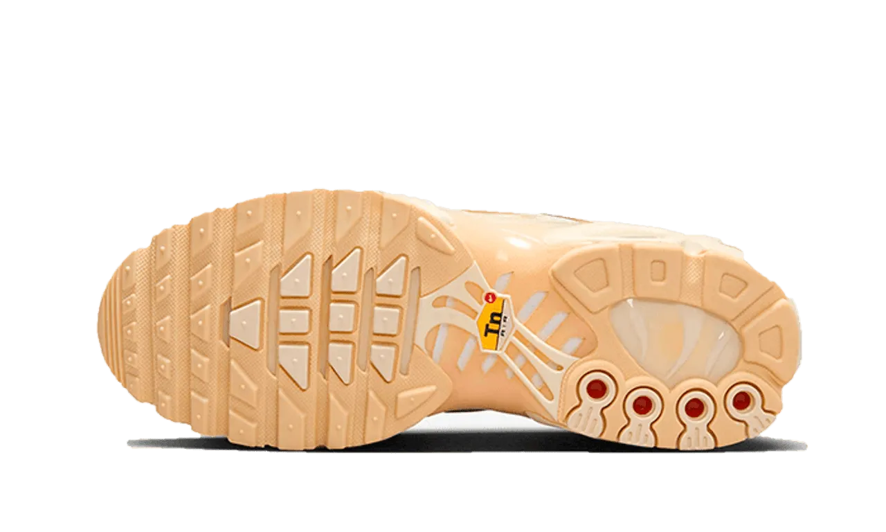 Nike Air Max Plus Sail Team Red Roomy Fit retirement - themed running shoes