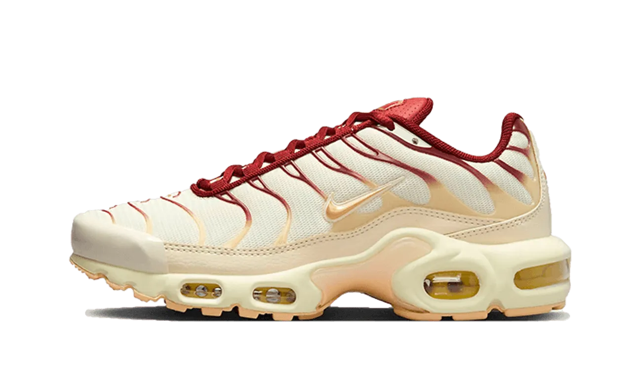 Nike Air Max Plus Sail Team Red parade - themed running gear running shoes for fitness buffs