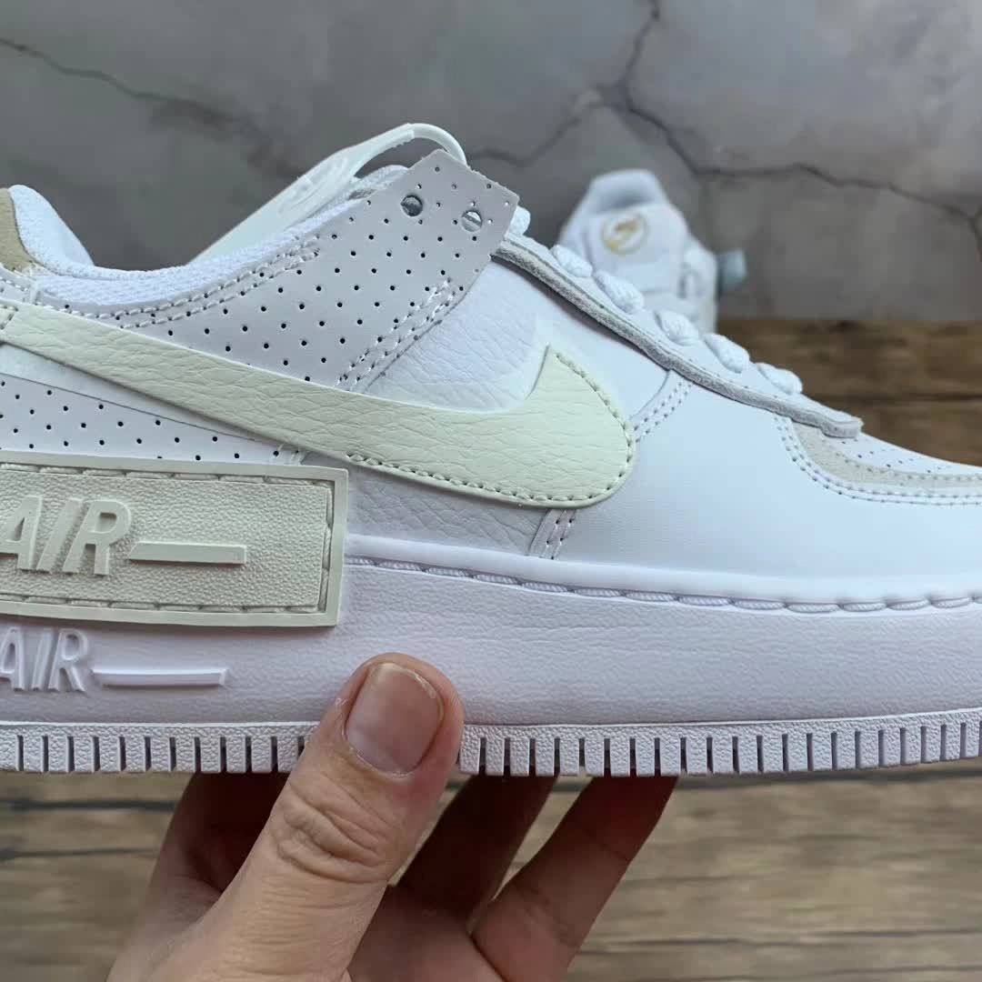 Streetwear Style Air Force 1 Shadow White Atomic Pink CZ8107-100