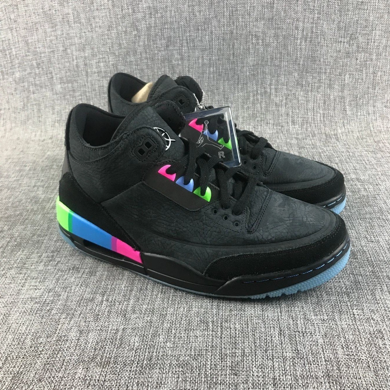 Style Mix Air Jordan 3 Retro SE Quai 54 Black Colorful AT9195-001