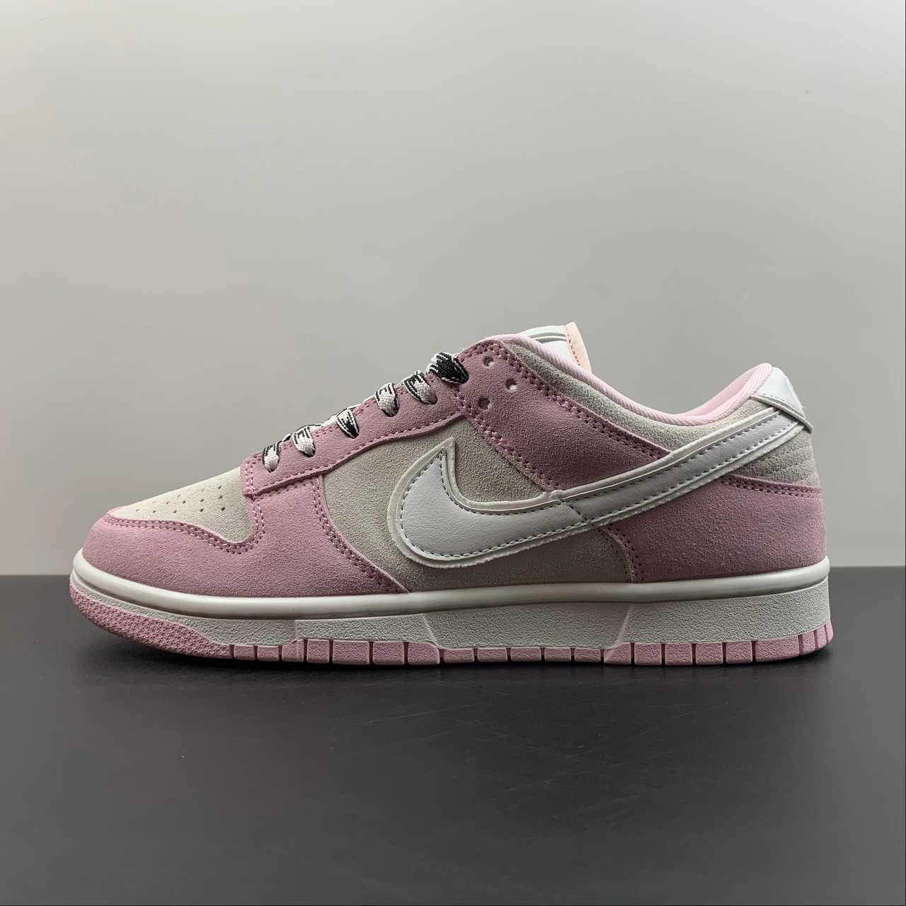 Long Day SB Dunk Low LX Pink Foam White Black DV3054-600