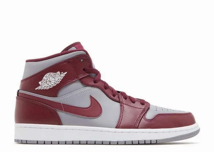 Compression Molded Cushion Smart Casual Air Jordan 1 Mid Cherrywood Red