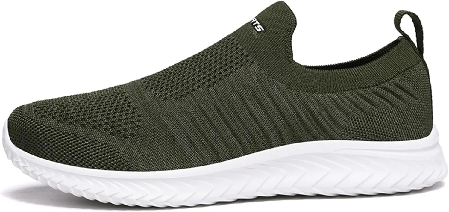 Breathable Diabetic Shoes for Men Lightweight Sport Gym Jogging Walking Sneaker Convenient Elderly Slip on Shoes