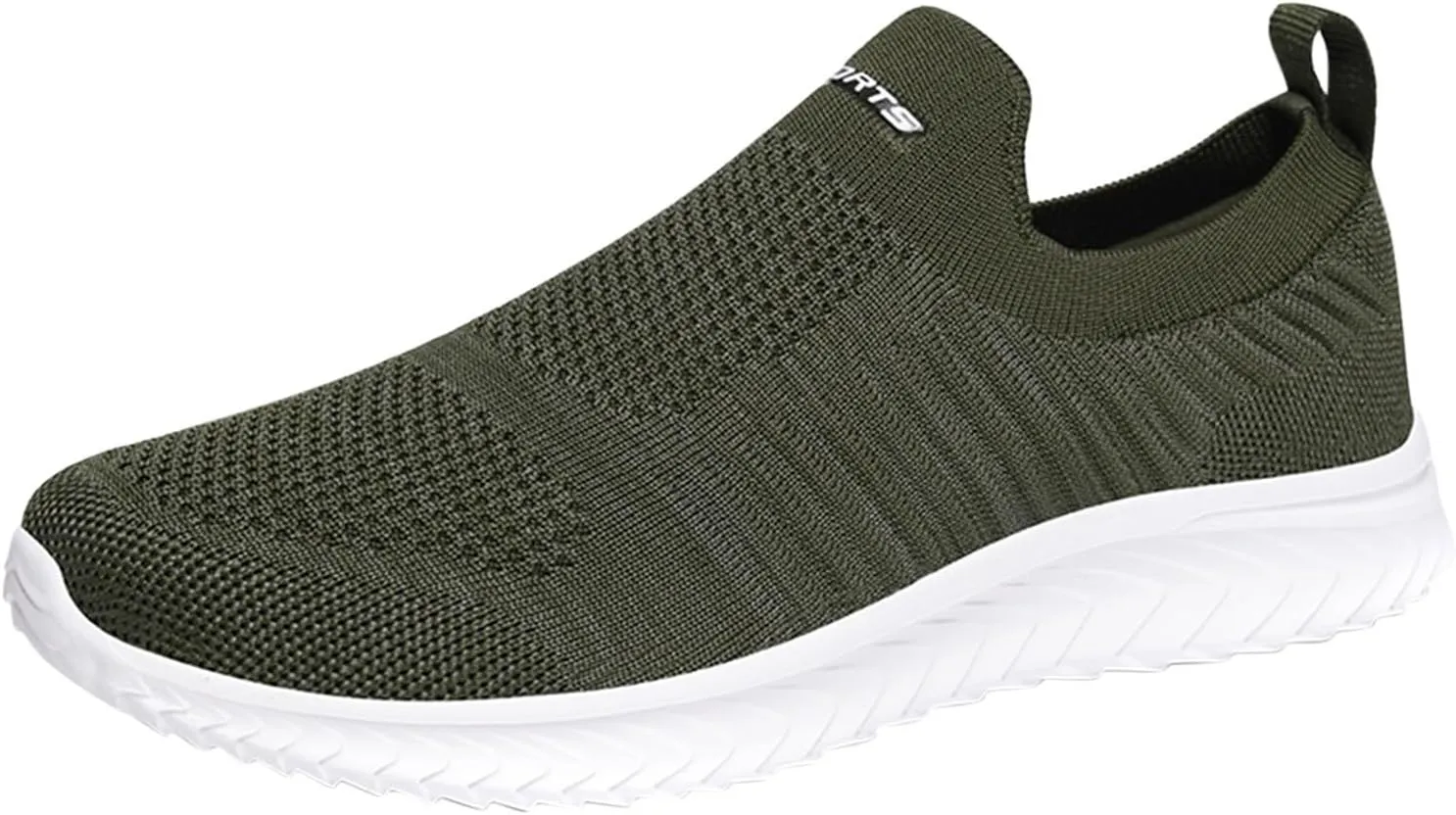 Breathable Diabetic Shoes for Men Lightweight Sport Gym Jogging Walking Sneaker Convenient Elderly Slip on Shoes