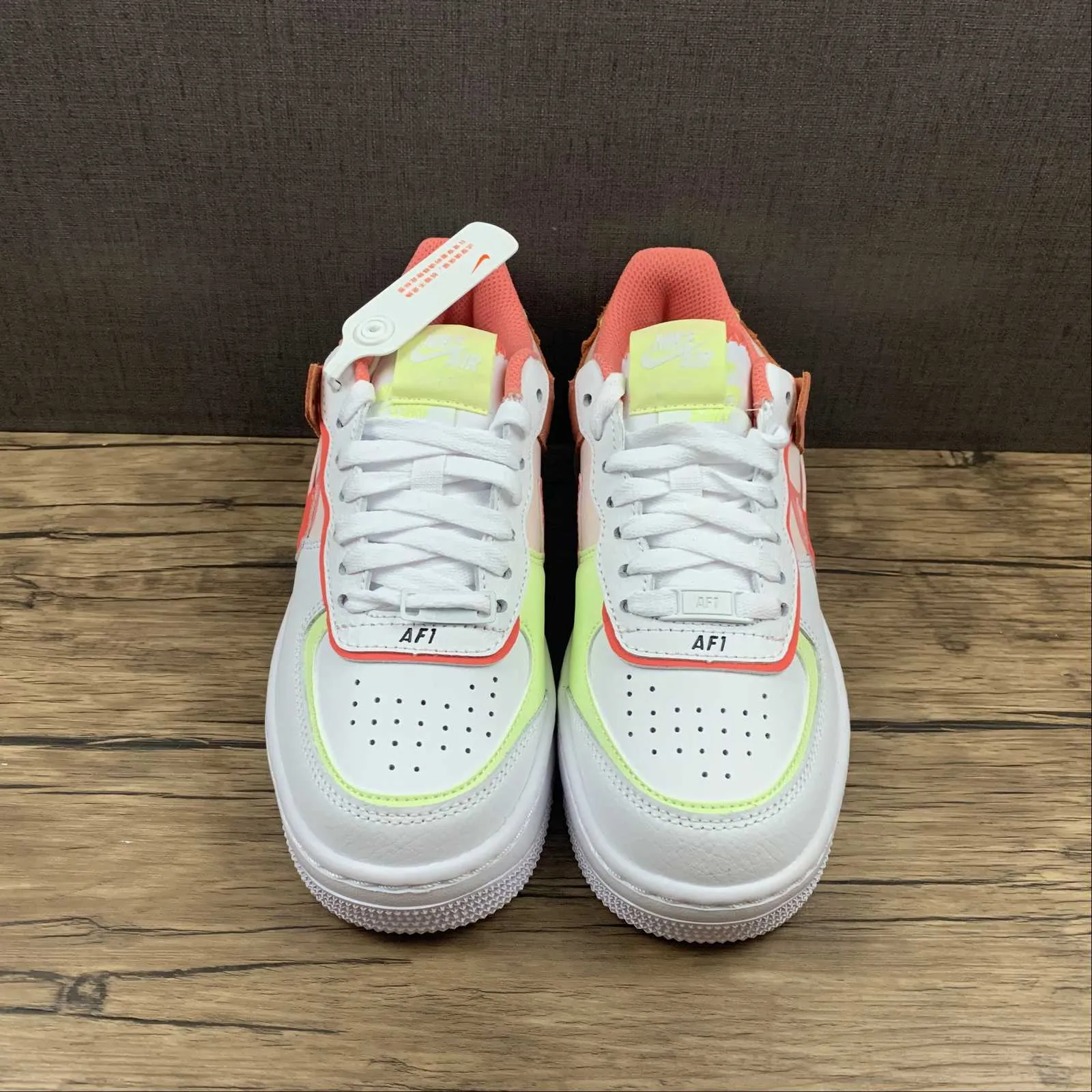 Step Easy Air Force 1 Shadow White Crimson Bliss Lime Ice Magic Ember CI0919-110