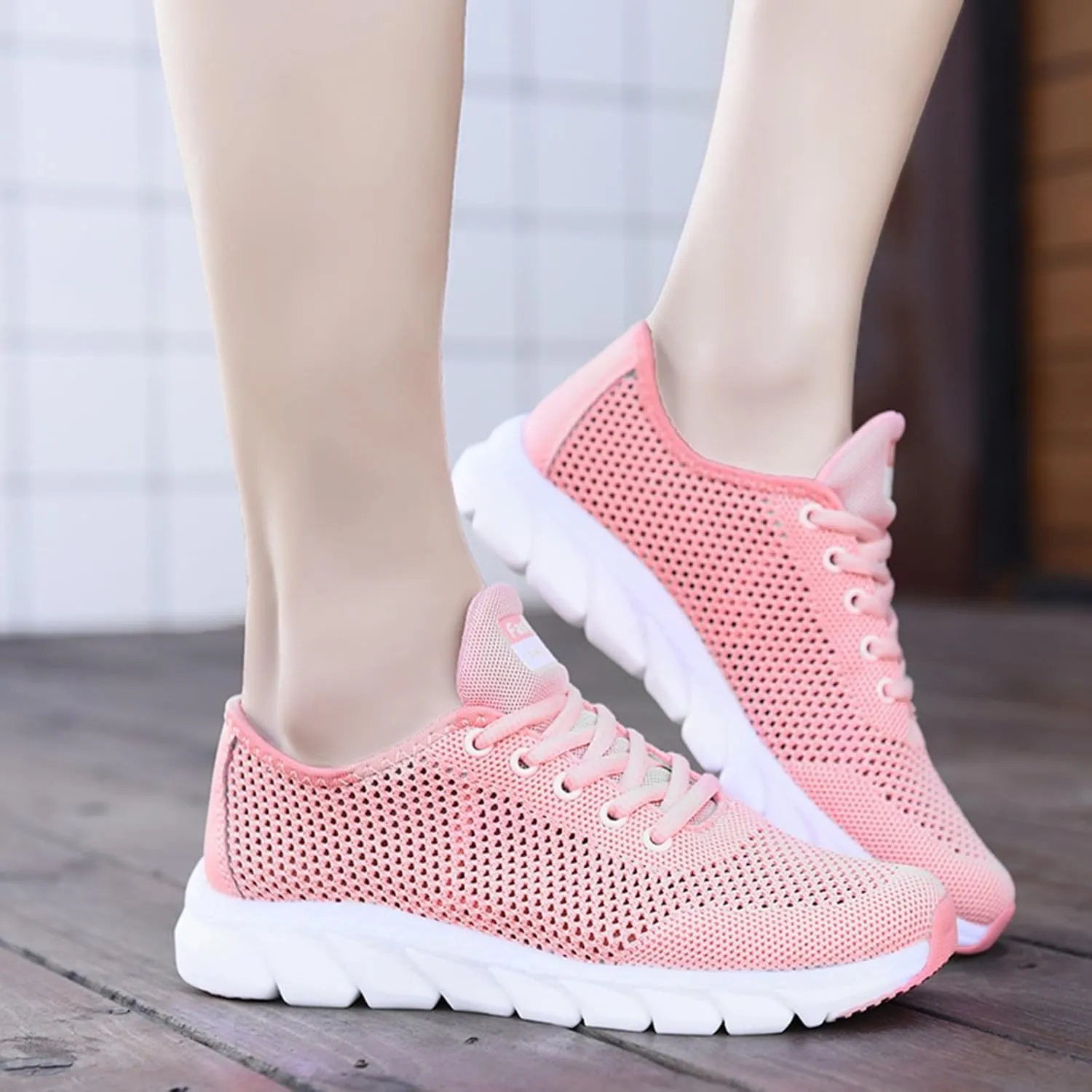 Breathable Fashion Sneakers for Women Non Slip Lightweight Casual Breathable Tennis Shoes Casual Vintage Shoe