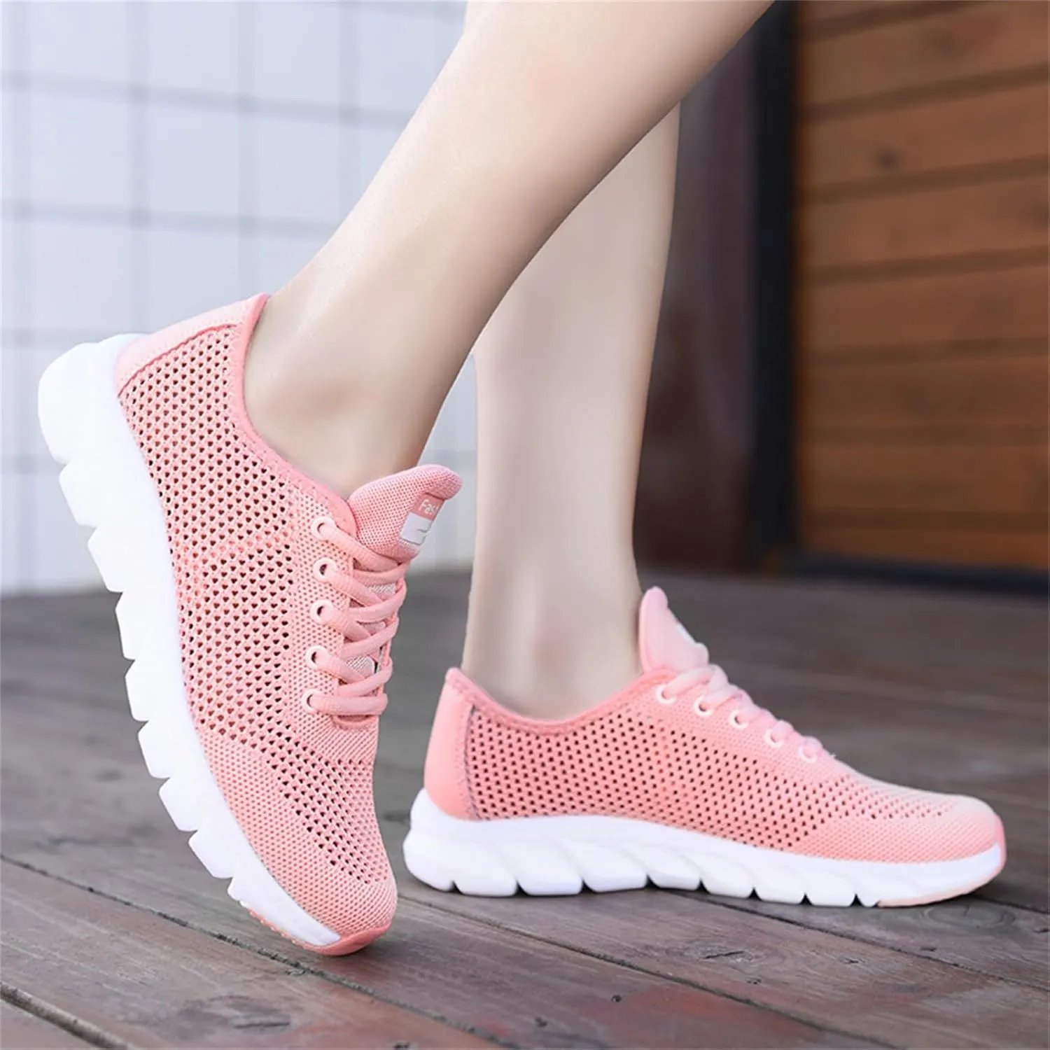 Breathable Fashion Sneakers for Women Non Slip Lightweight Casual Breathable Tennis Shoes Casual Vintage Shoe