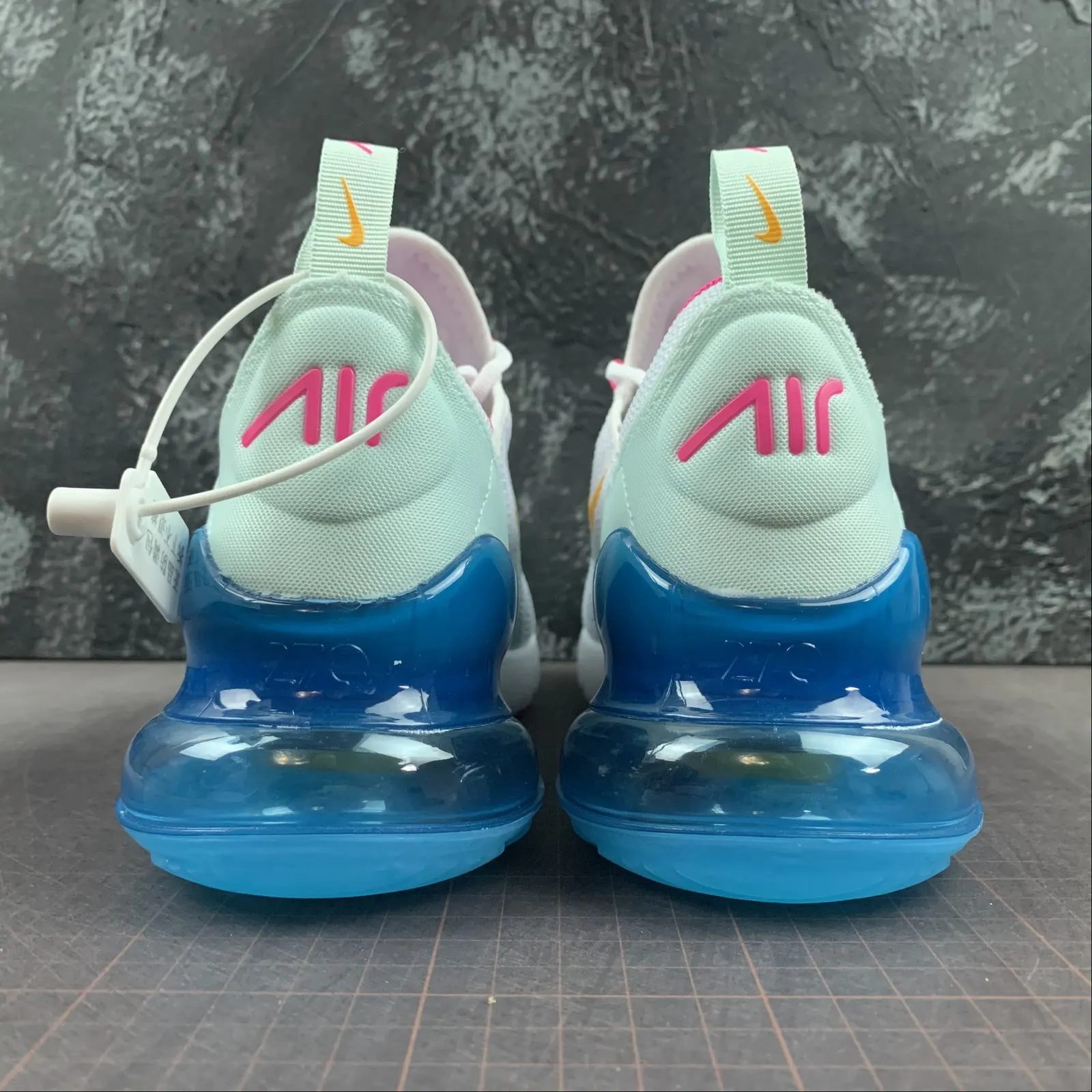 Reliable Quality Air Max 270 White Laser Fuchsia Teal Tint Blue Fury CJ0568-100