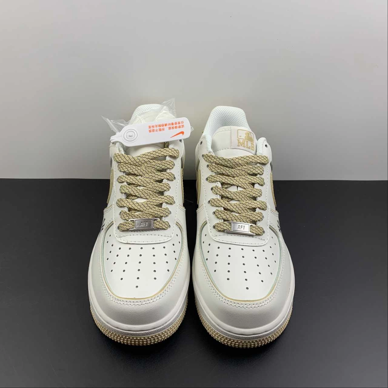 Seamless Finish Air Force 1 07 Low White Light Brown BS8806-555