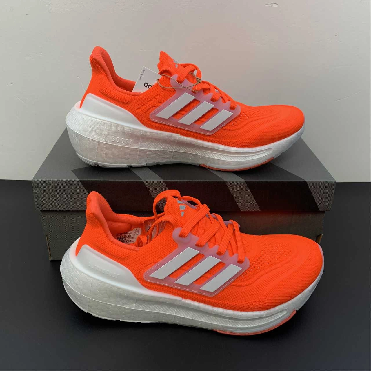 personalized - fit shoes Adidas UltraBoost Light Solar Red Cloud White Silver Dawn HP3344