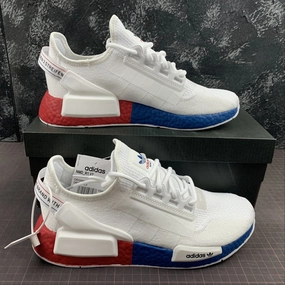Adidas NMD R1 V2 White Blue-Red running for energy boost discounted shoes