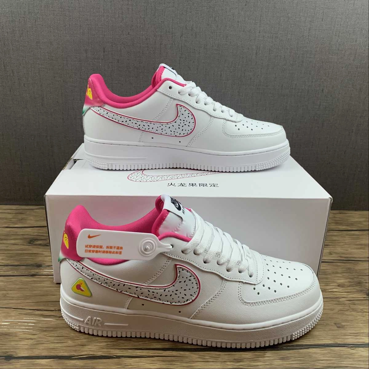 Soft Design Air Force 1 07 Low Dragon Fruit White Pink DV3809-100