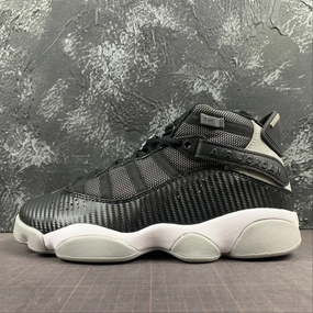 Air Jordan 6 Rings Black Medium Grey-White 322992-004 Molded Insole Multi Fit Shape