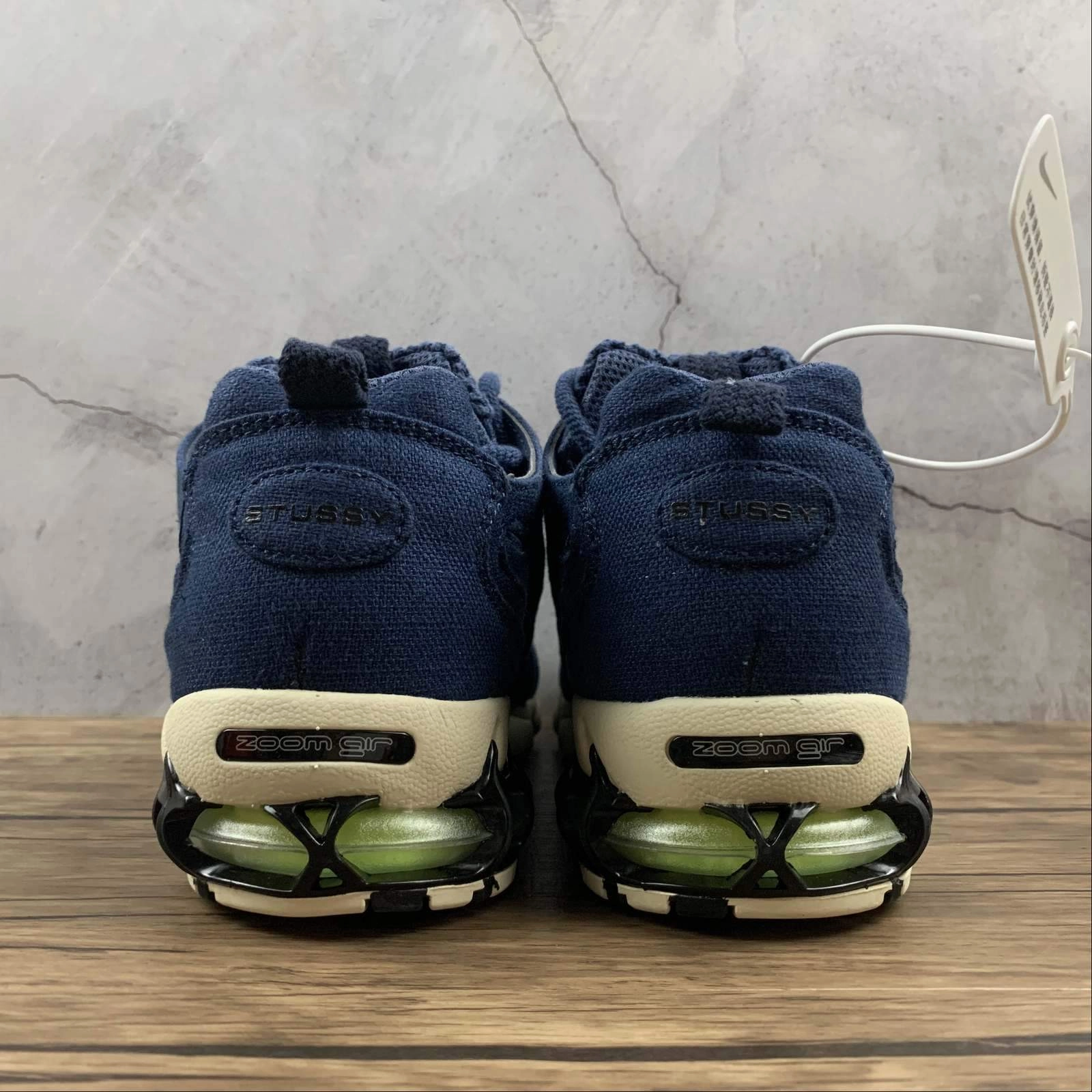 zero - heel shoes running for agility Air Zm Spiridon Cg 2 Stussy Dk Blue Beige CQ5486-600