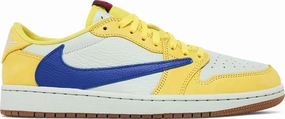 Nike Jordan 1 Low x Travis Scott Canary Yellow long - distance - specific shoes padded - collar shoes