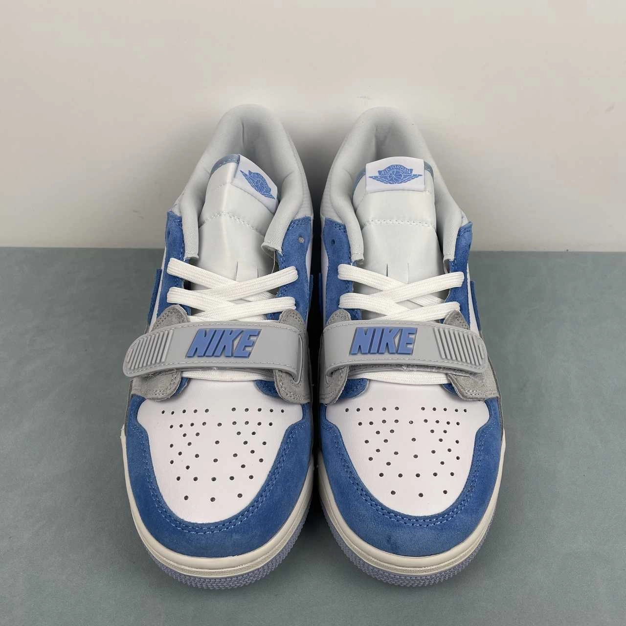 Air Jordan Legacy 312 Low Lucky Shorts Summit White Hydrogen Blue CD7069-141 Cushioned Medial Post