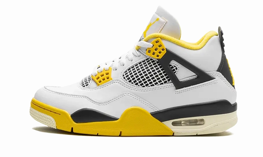 Air Jordan 4 Vivid Sulfur Pavement Walk Ventilated Footbed