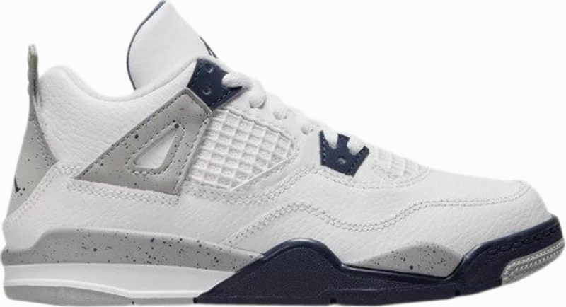 Nike Jordan 4 Midnight PS (Kids) Adjustable Fit Abrasion Resistant Outsole