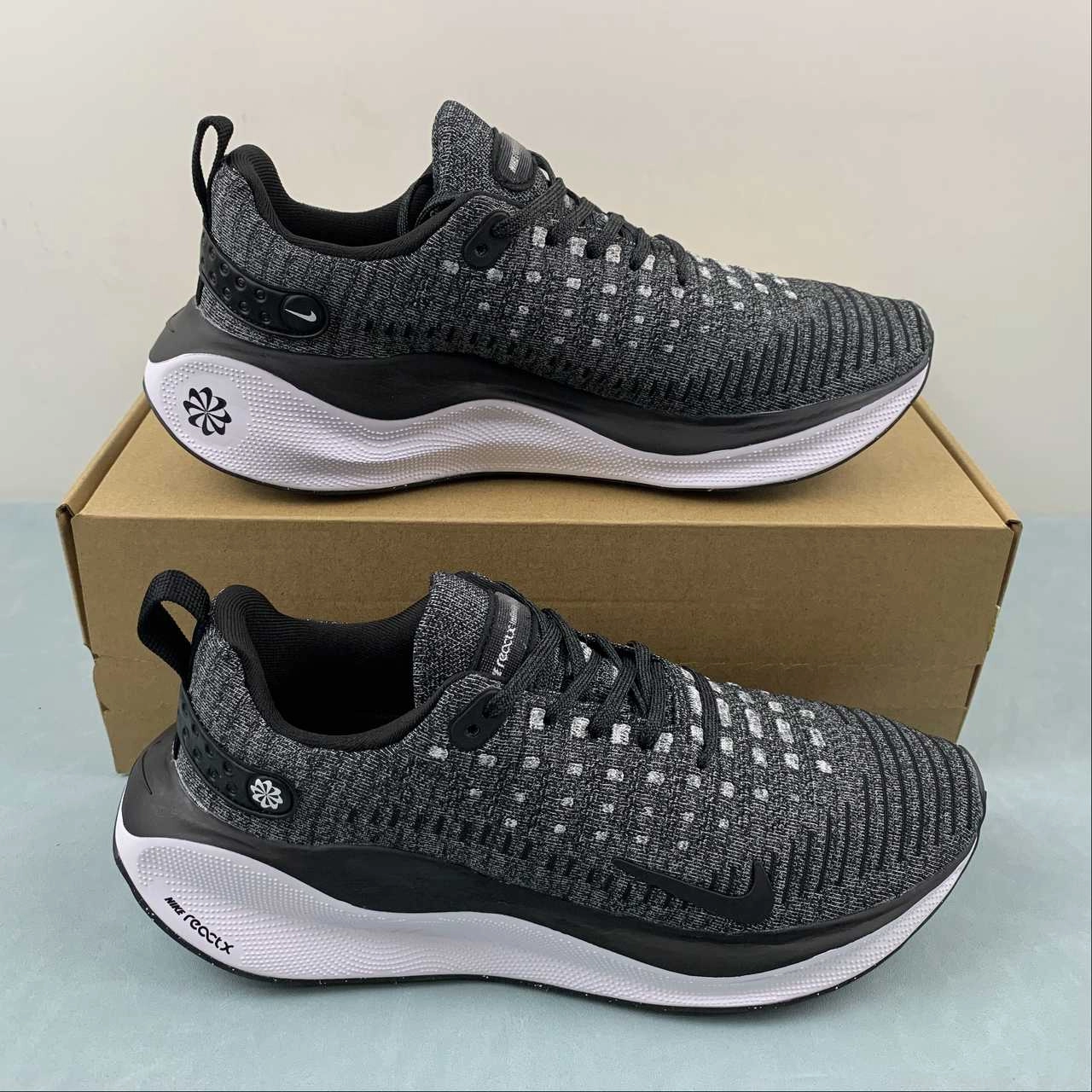 Nike ReactX Infinity Run 4 Black White Gray DR2670-002 Fashionable appearance campus