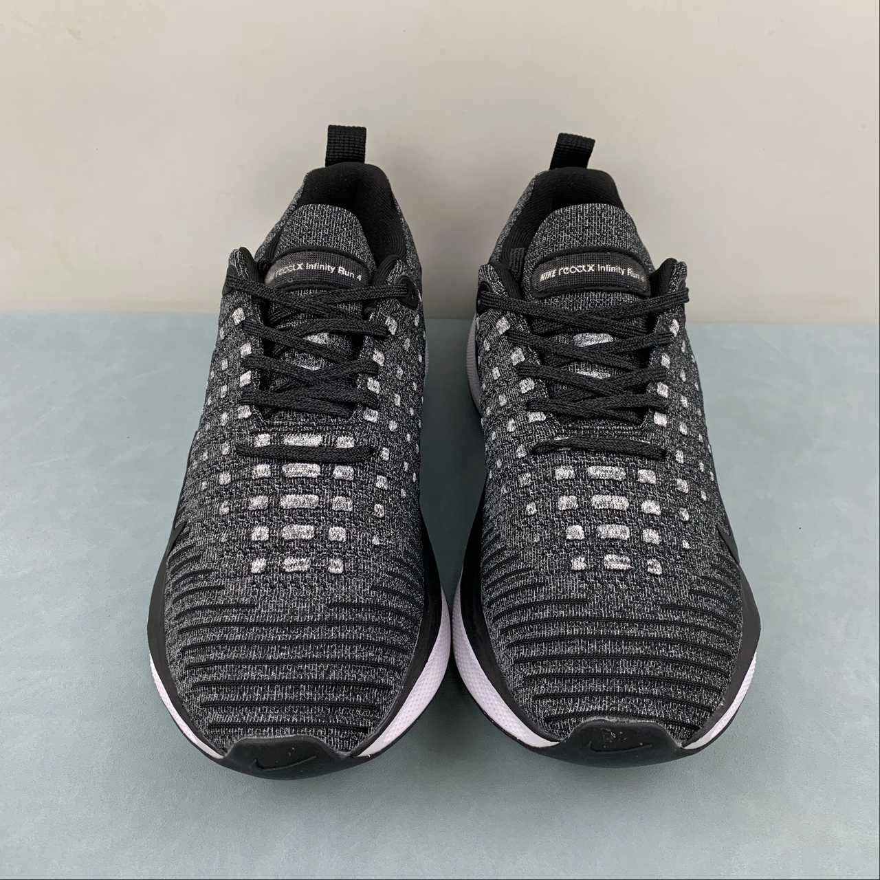 strap - trimmed - design shoes Nike ReactX Infinity Run 4 Black White Gray DR2670-002