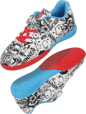 brooman Kids Indoor Soccer Shoes Boys Girls Futsal Soccer Shoes