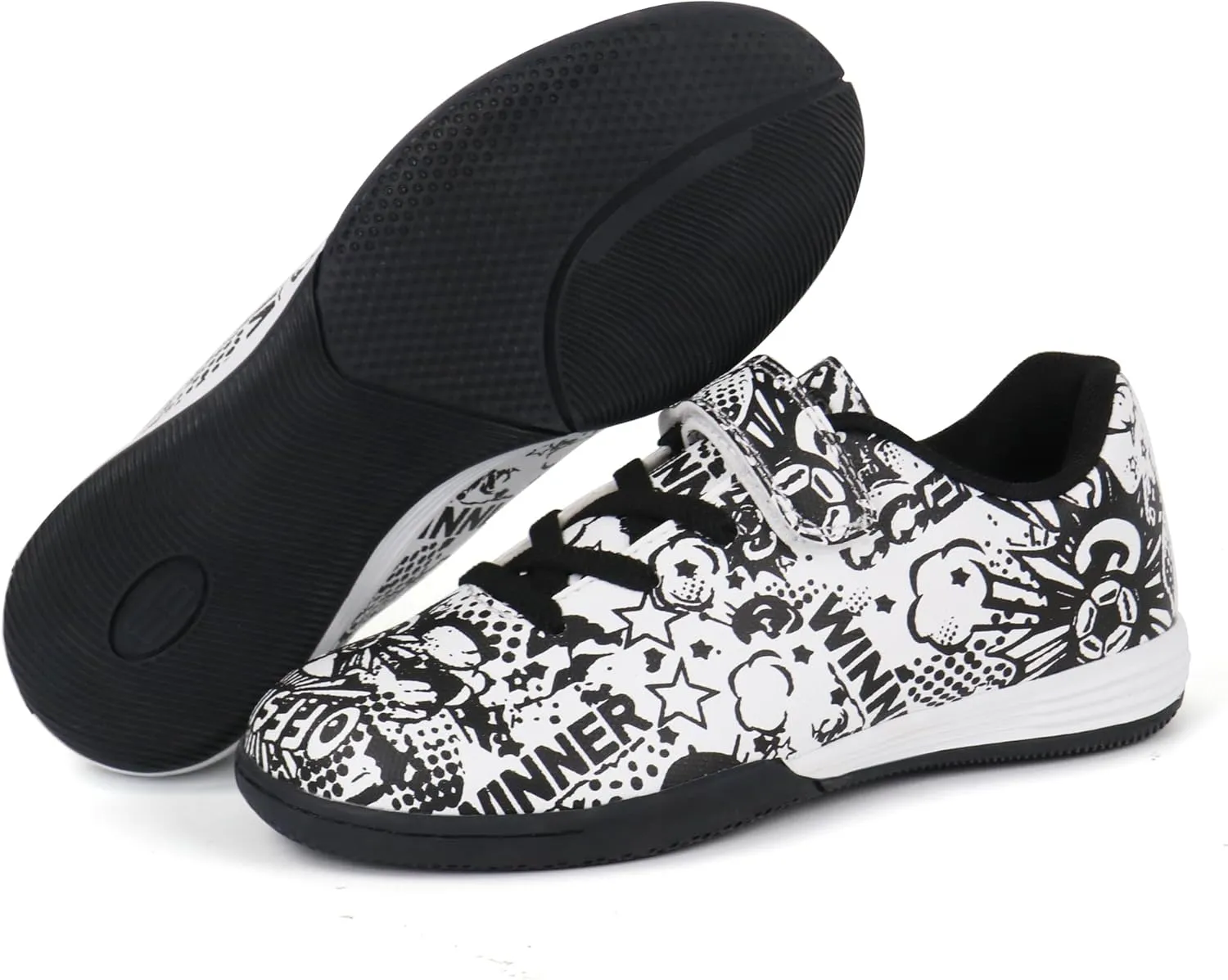 brooman Kids Indoor Soccer Shoes Boys Girls Futsal Soccer Shoes