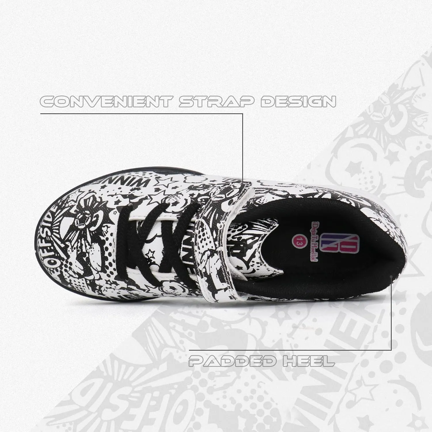brooman Kids Indoor Soccer Shoes Boys Girls Futsal Soccer Shoes