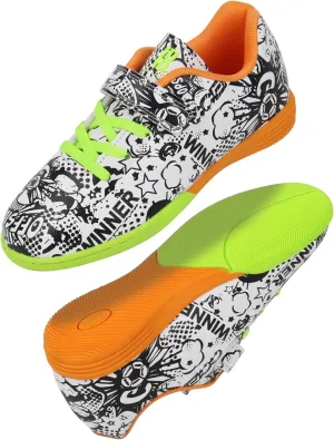 brooman Kids Indoor Soccer Shoes Boys Girls Futsal Soccer Shoes