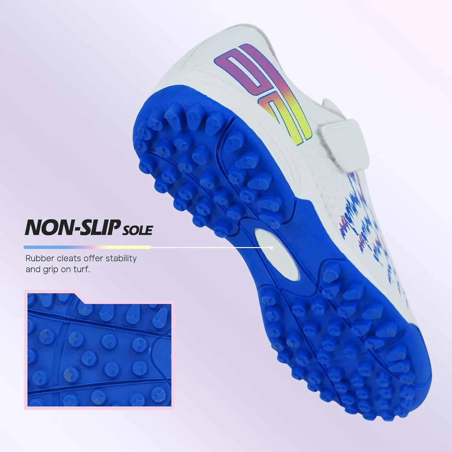 brooman Kids Turf Soccer Shoes Girls Boys Indoor Soccer Shoes