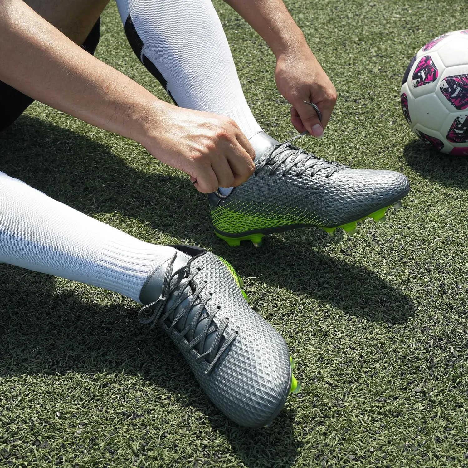 brooman Men Firm Ground Soccer Cleats Soccer Shoes