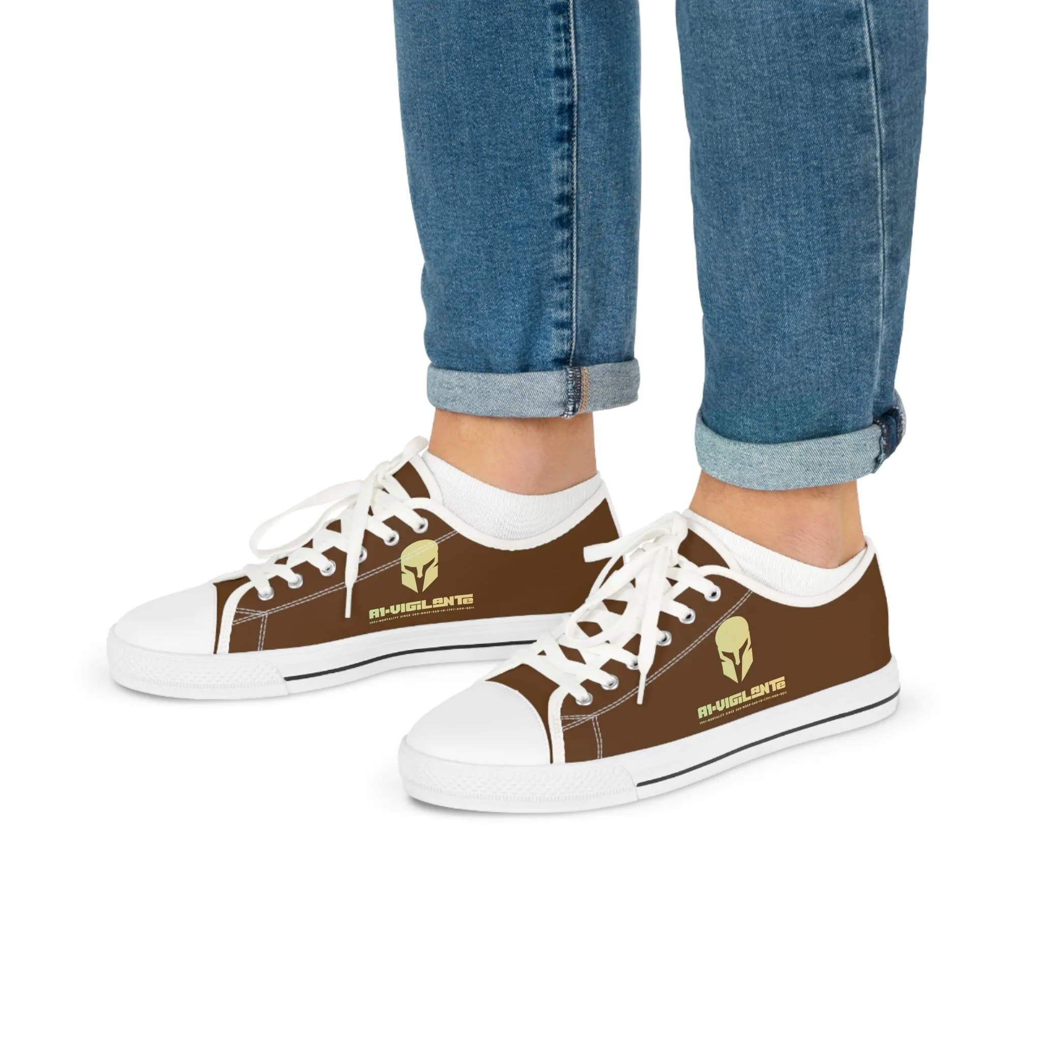 Brown A1-Vigilante  Men's Low Top Sneakers