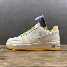Air Force 1 07 Low x Uninterrupted MORE THAN White Yellow DW8802-605 Sandal Style Closed Toe