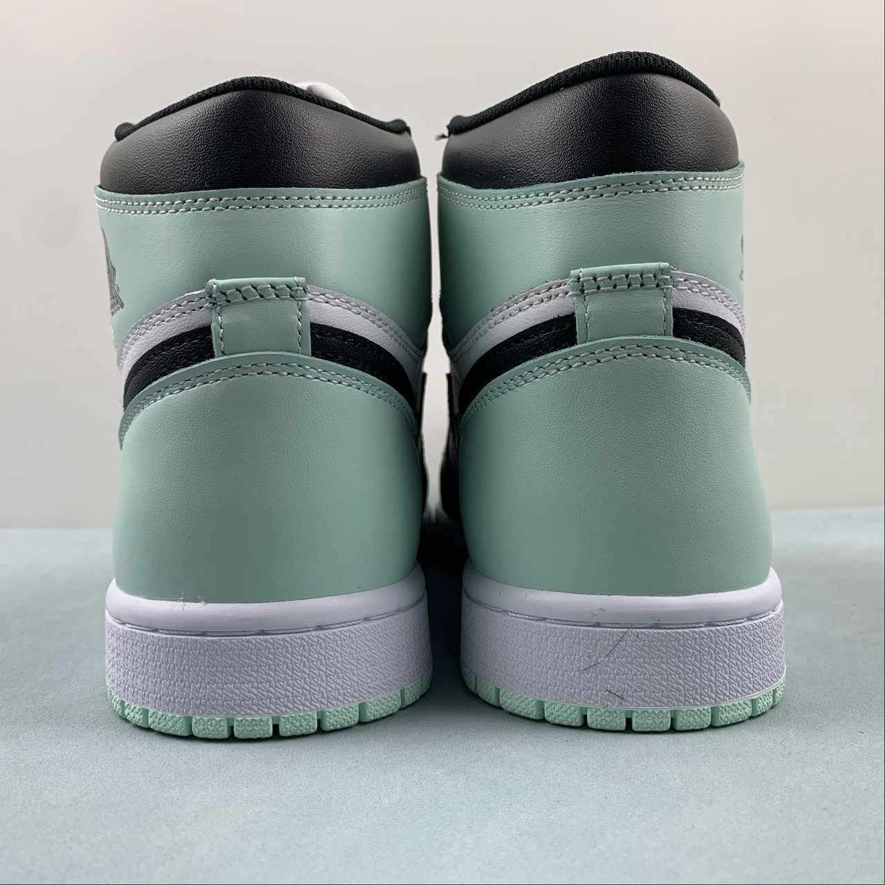 Air Jordan 1 Retro High OG NRG White Igloo Black 861428 100 Unique Sole Distinctive flair