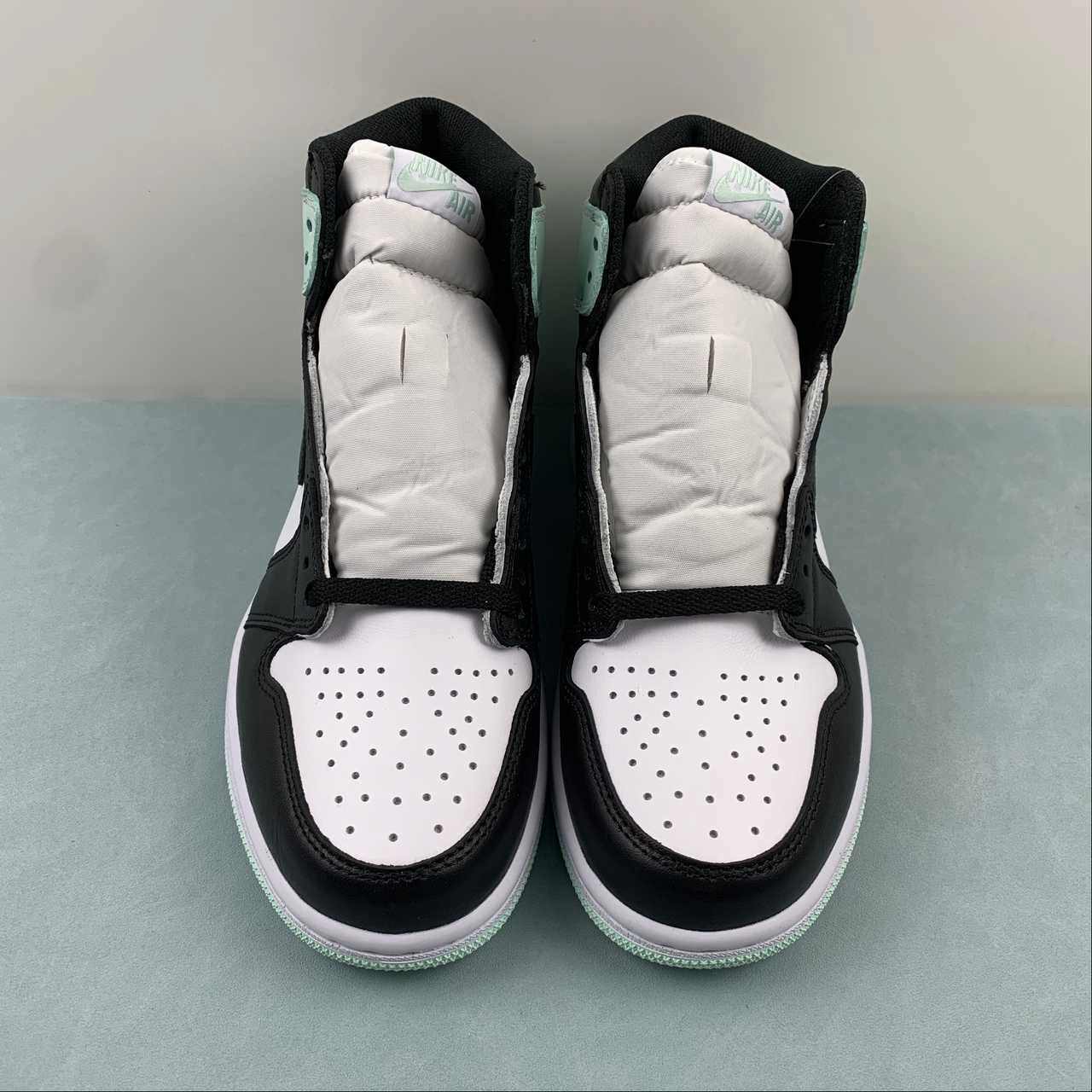 Neutral Style Padded Design Air Jordan 1 Retro High OG NRG White Igloo Black 861428 100