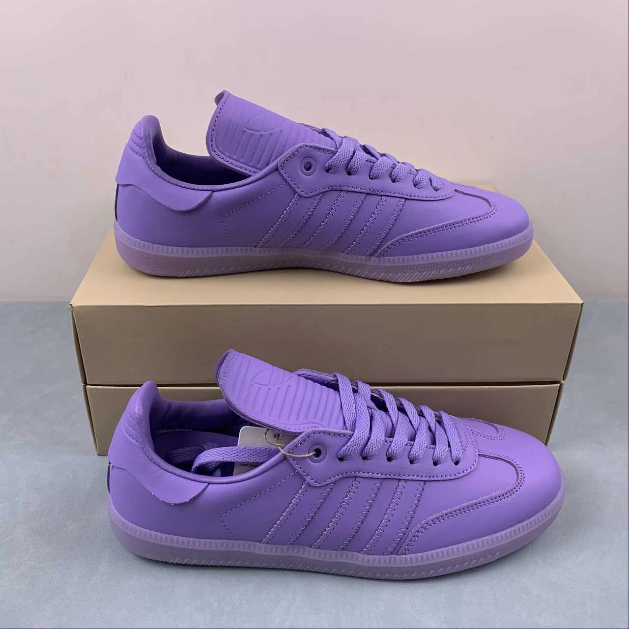Stylish Fit Daily Grace Adidas Samba Pharrell Humanrace Purple IE7296