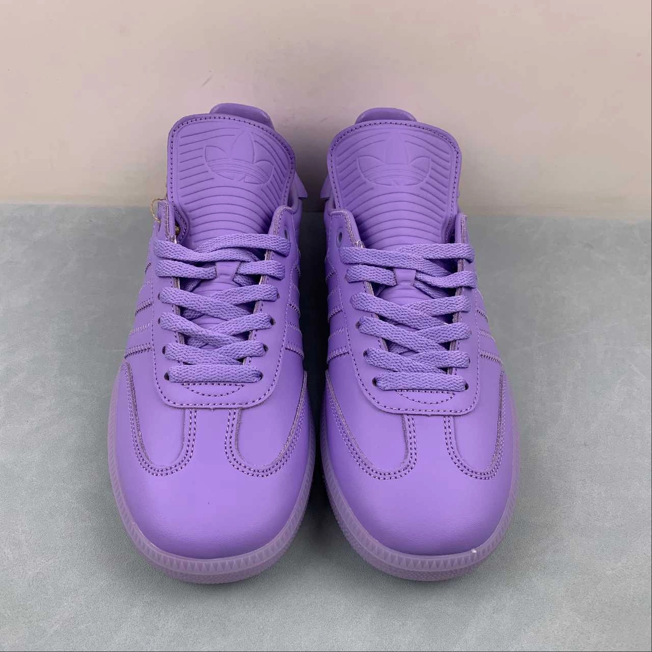 Adidas Samba Pharrell Humanrace Purple IE7296 Floral Pop Dodge Step