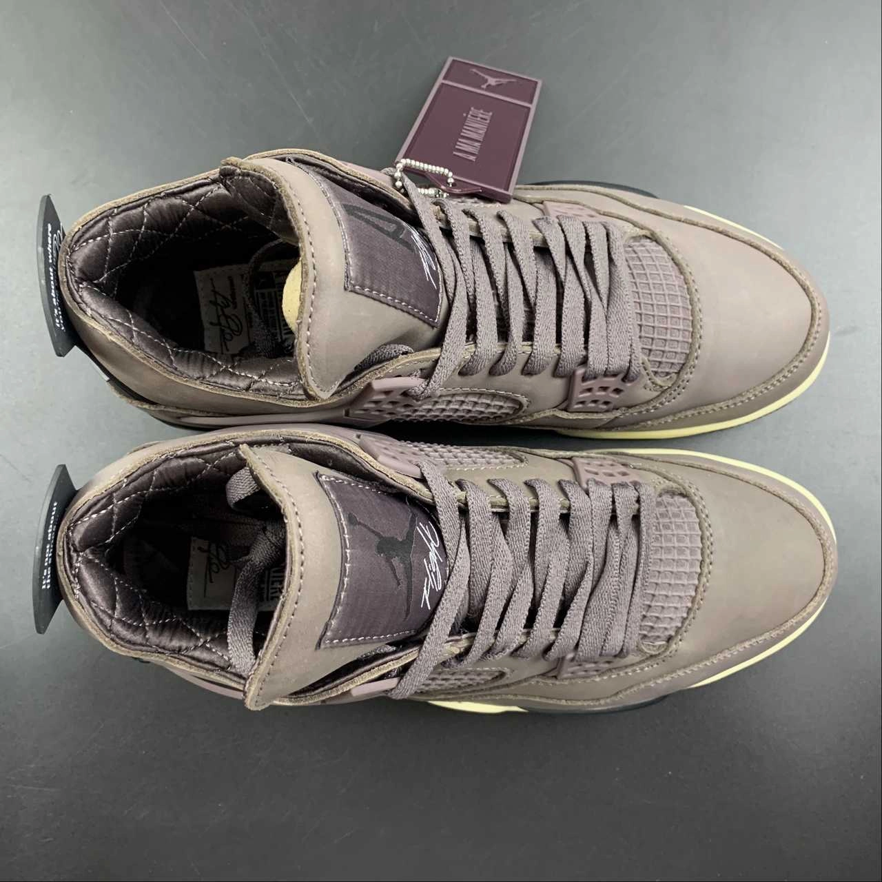 Urban Outfit Supportive arch A Ma Mani??re x Air Jordan 4 Violet Ore Medium Ash Muslin Burgundy Crush DV6773-220