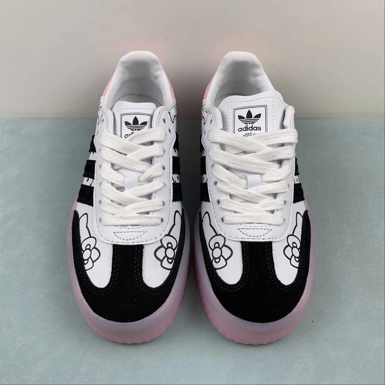 Adidas Samba Kith Clarks 8th Street Cloud White Pink Core Black ID7295 Snack Run
