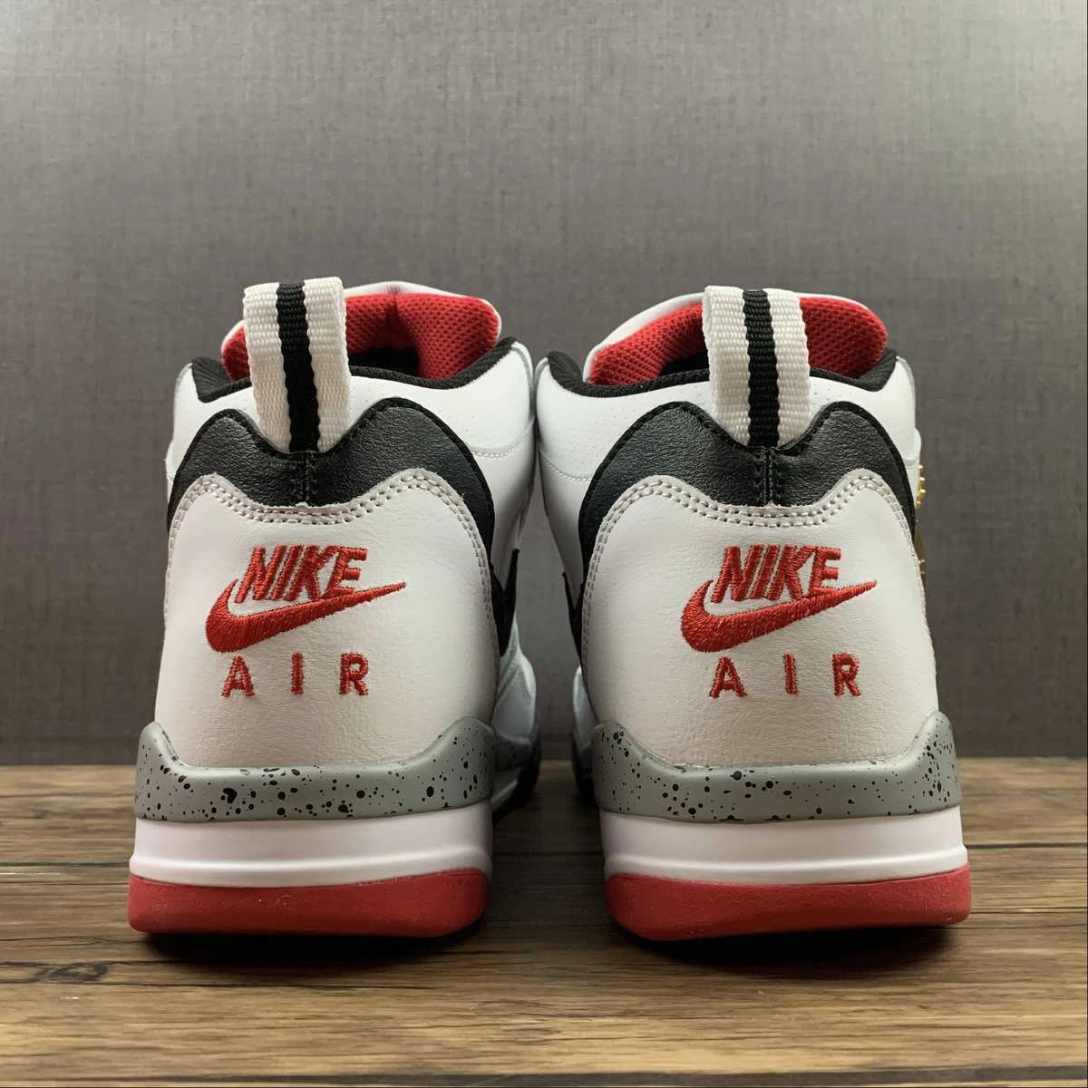 Air Flight 13 Mid White Black Red 579961-108 school - run running shoes