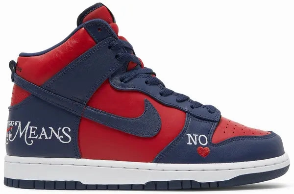 Urban Stylewear Balanced Control Nike Dunk High SB x Supreme Navy Red