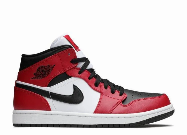 Air Jordan 1 Mid Chicago Toe Track Support
