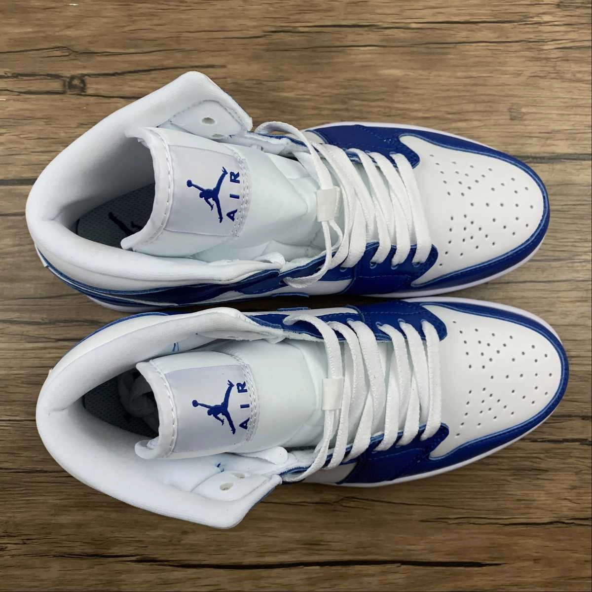 Arch Contour Design Air Jordan 1 Mid White Hyper Royal-White (2021) BQ6472-104