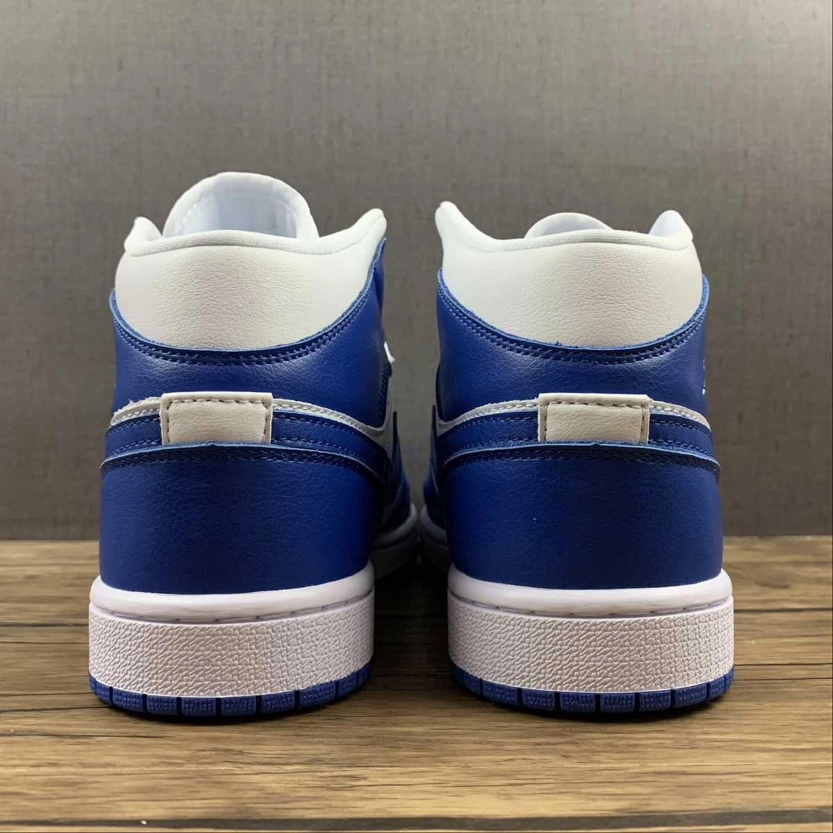 Air Jordan 1 Mid White Hyper Royal-White (2021) BQ6472-104 Energy Return Tech