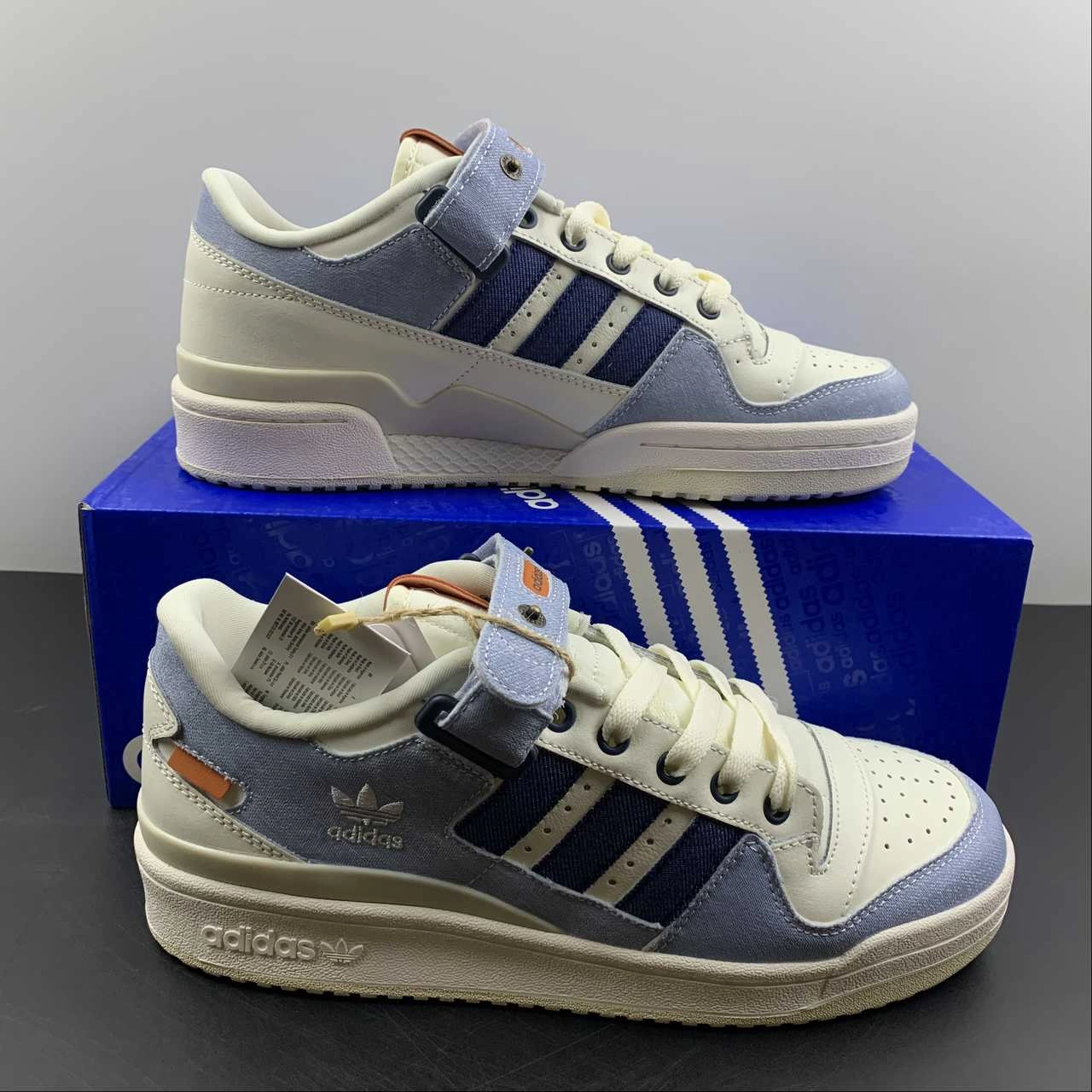 Sneaker Quality Iconic wear Adidas Forum 84 Low Blue White Navy