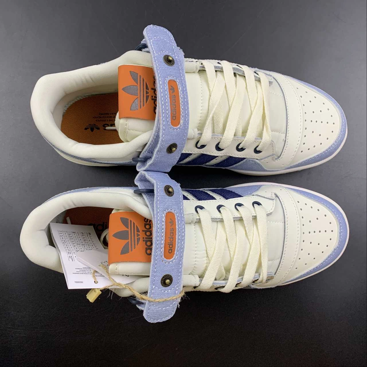 Adidas Forum 84 Low Blue White Navy Outdoor Vibes Step Soft