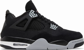 Nike Jordan 4 Black Canvas Ankle Strap Air Ventilation