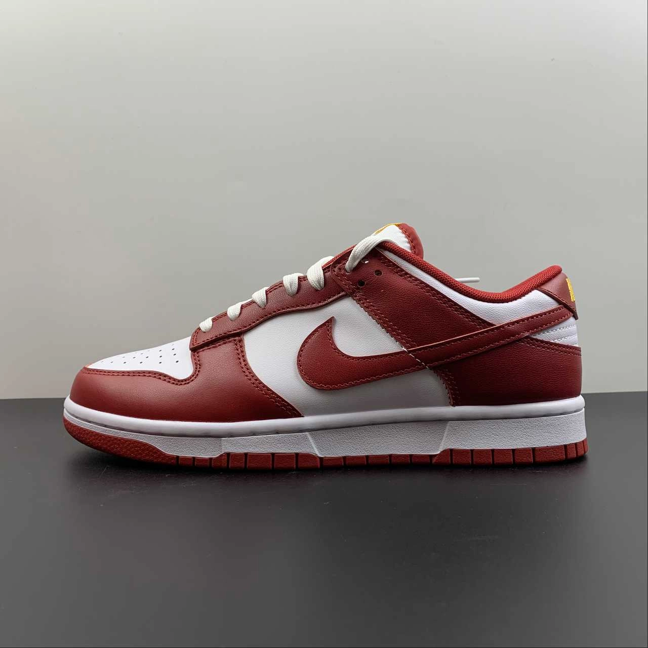ComfortFit SB Dunk Low Cardinal Gym Red White Yellow DD1391-602