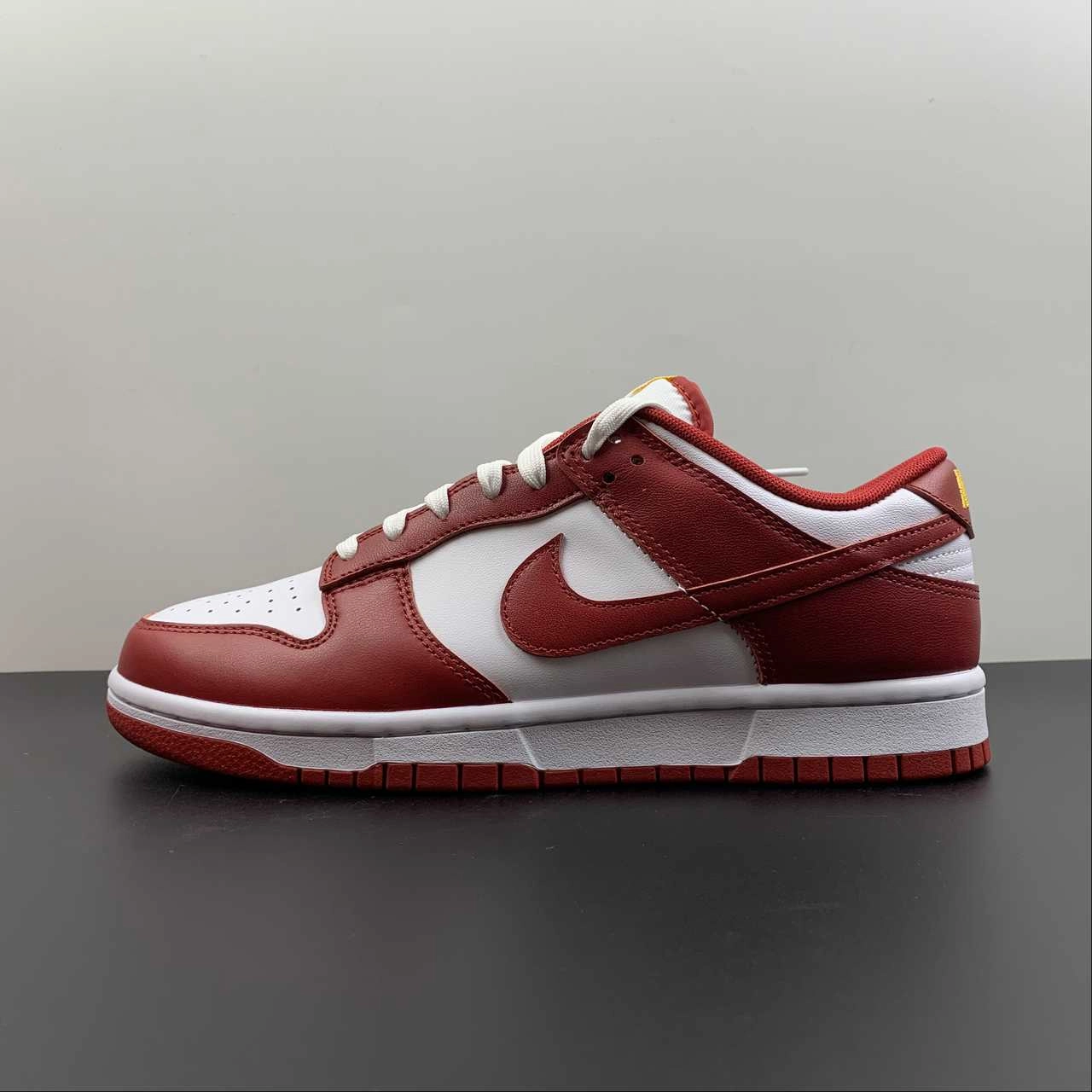 Premium materials City Comfort SB Dunk Low Cardinal Gym Red White Yellow DD1391-602