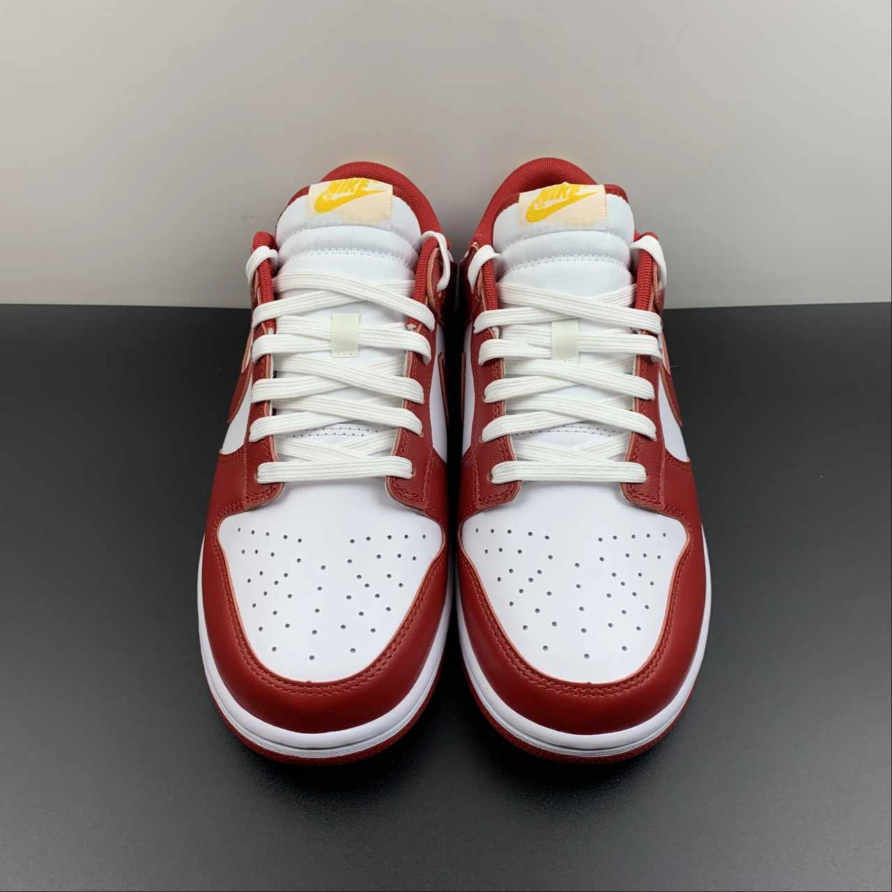 Stability frame Aerobic Grip SB Dunk Low Cardinal Gym Red White Yellow DD1391-602