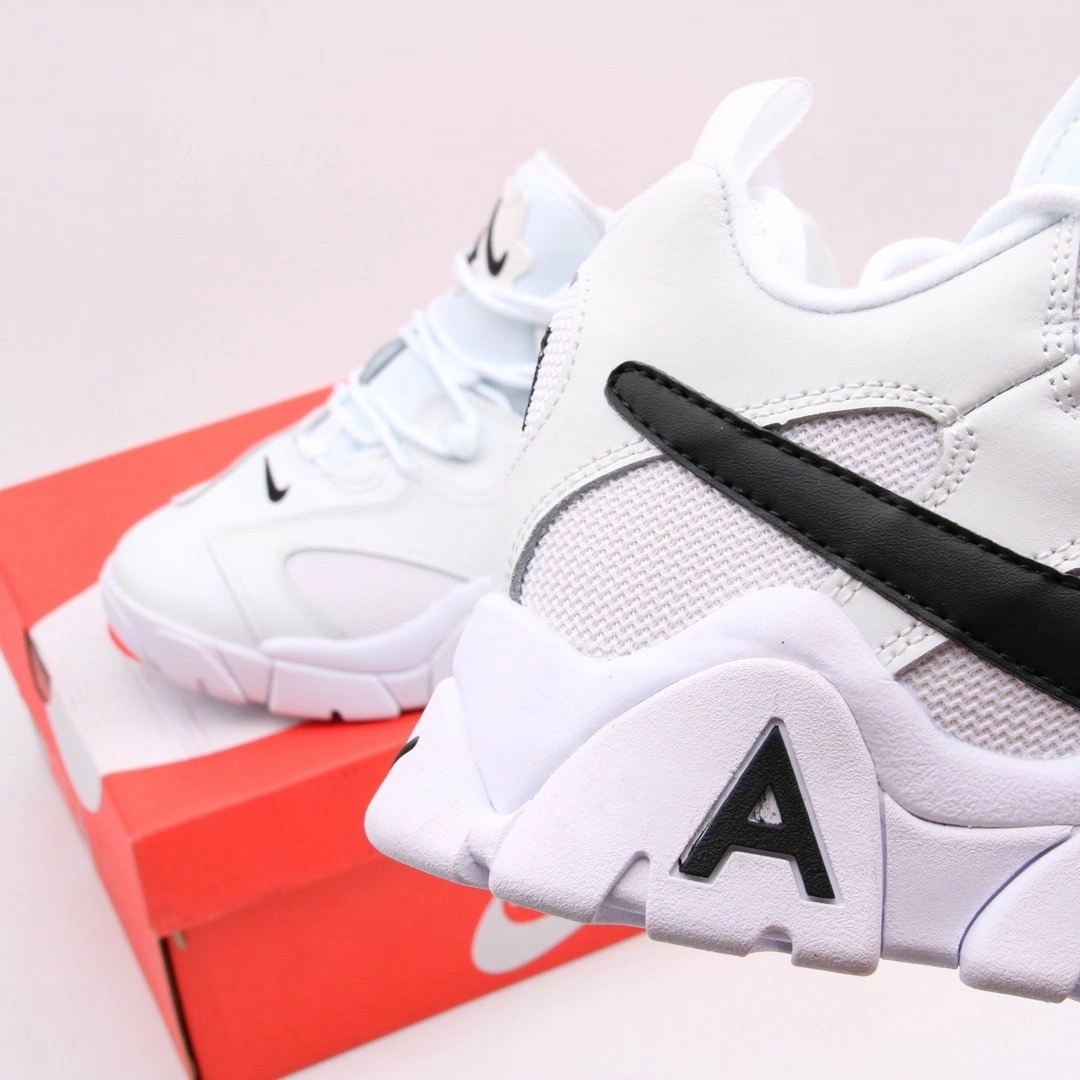 Air Barrage Low Summit White Black CW3130-100 Gym Shoes Zero Drop Running